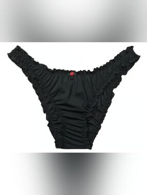 M L XL XXL PINK By Frankies Bikinis Hudson Bikini Bottom Black